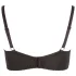 Cottelli Plus Size - merevített push-up melltartó (fekete)