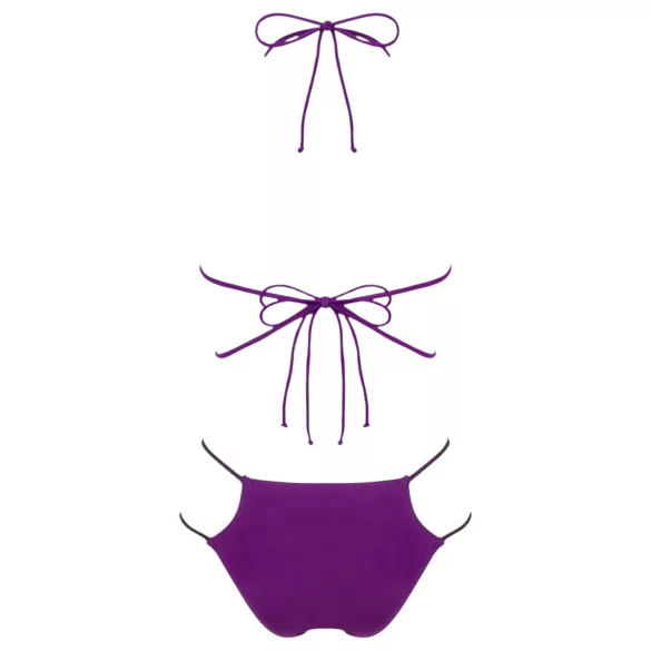 Obsessive Balitta - fényes, nyakpántos bikini (lila)