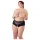 Cottelli Plus Size - csipkés gyöngyös nyitott bugyi (fekete)