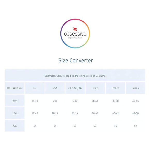 Obsessive Auroria - masnis hímzett női bugyi (kék)
