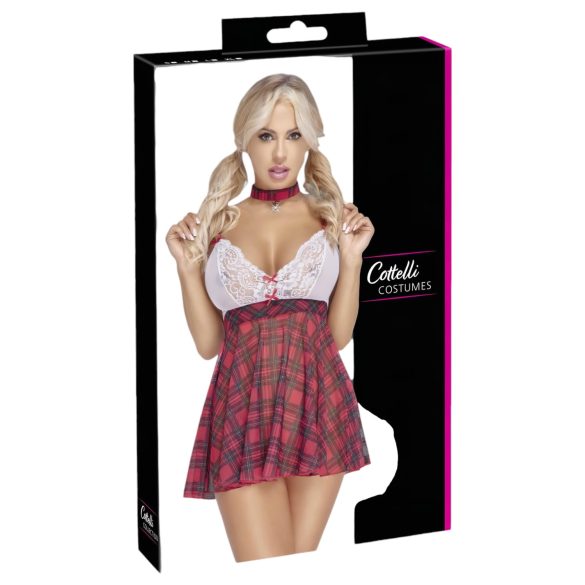 Cottelli - diáklány jelmez (piros-fehér)
