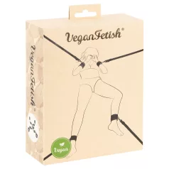 Vegan Fetish - ágyhoz kötöző szett (fekete)