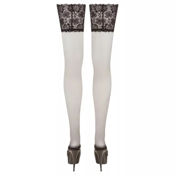 Cottelli Plus Size - combfix 15cm széles csipkés (fekete)