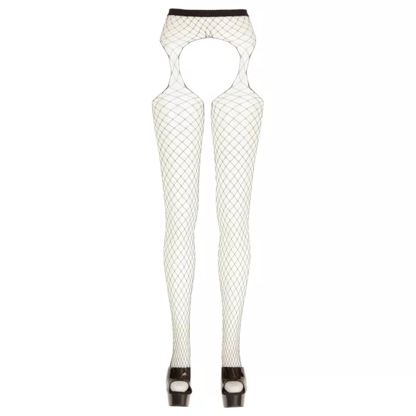 Cottelli - nyitott, nagyszemű necc harisnya - fekete (S-L)