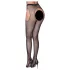 Cottelli Legwear - fekete nyitott, csillogó szexharisnya (S-L)