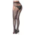 Cottelli Legwear - fekete nyitott, csillogó szexharisnya (S-L)
