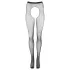Cottelli Legwear - fekete nyitott, csillogó szexharisnya (S-L)