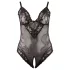 Cottelli Plus Size - csipkés body (fekete)
