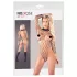NO:XQSE - hosszúujjú, hálós necc body (fekete, S-L)