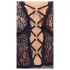 Cottelli Curves Plus Size - átlátszó mintás body (fekete)