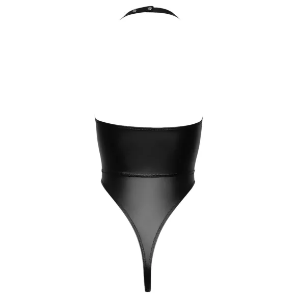 Cottelli Party - fényes, nyakpántos body (fekete)