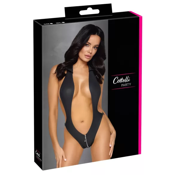 Cottelli Party - galléros body (fekete)