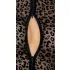 Noir - leopárd mintás, hosszúujjú body (fekete)