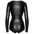 Noir - fényes hosszú ujjú body (fekete)