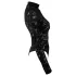 Cottelli - hosszú ujjú csipke body (fekete) - S