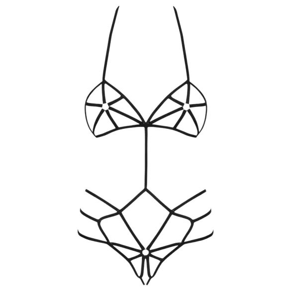 Obsessive - fekete dísz testhám body (S/M)
