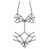 Obsessive - fekete dísz testhám body (S/M)