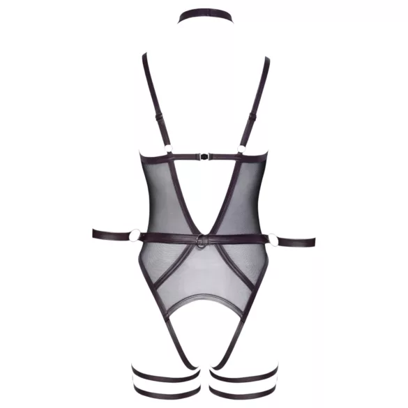 Cottelli Bondage - nyitott body és kar bilincs (fekete)