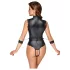 Cottelli Bondage - nyitott cici villantós body (fekete)