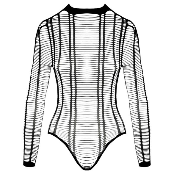 Cottelli - csíkos nyitott body (fekete) - S-L