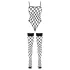 Cottelli Fantasy - necc body és combfix szett (fekete) - S-L