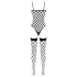 Cottelli Fantasy - necc body és combfix szett (fekete) - S-L