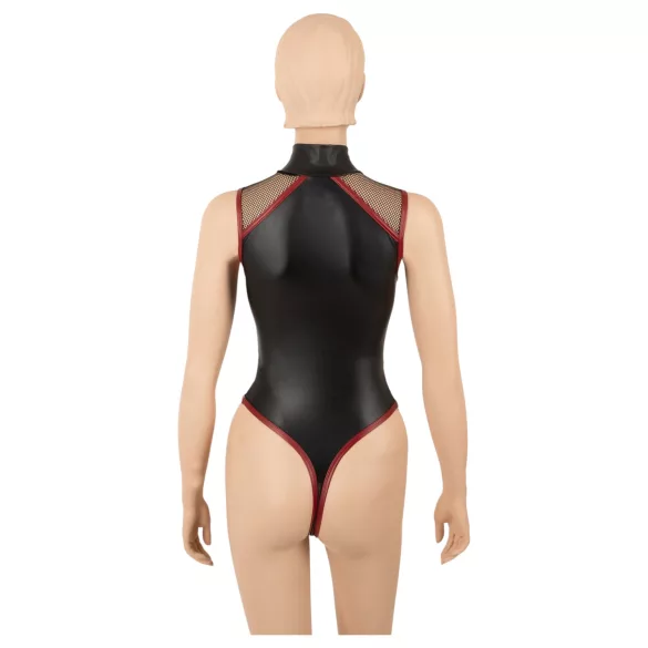 Cottelli - cipzáras necc body (fekete)