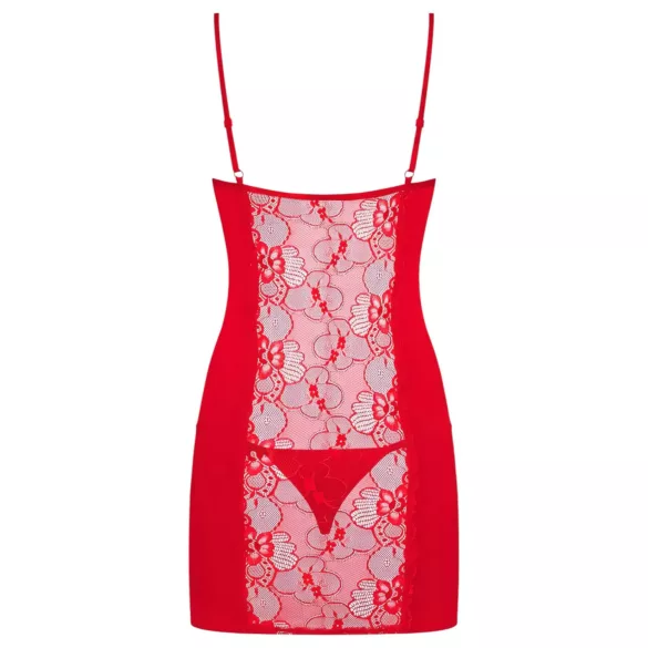 Obsessive Heartina - hálóing és tanga (piros)