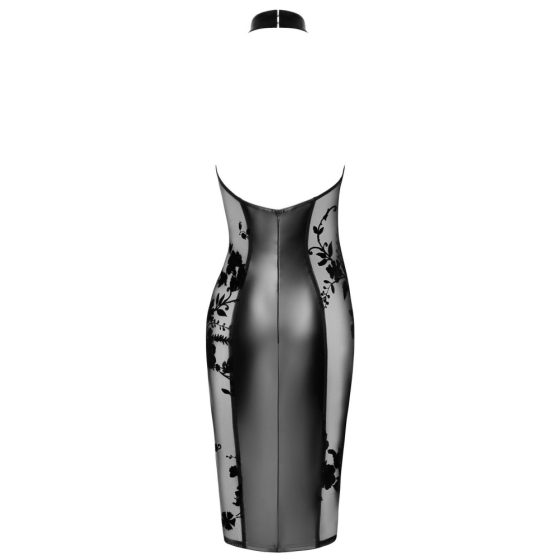 Noir - fényes-áttetsző nyakpántos ruha (fekete)