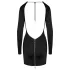 Cottelli - nyitott hátú miniruha (fekete)