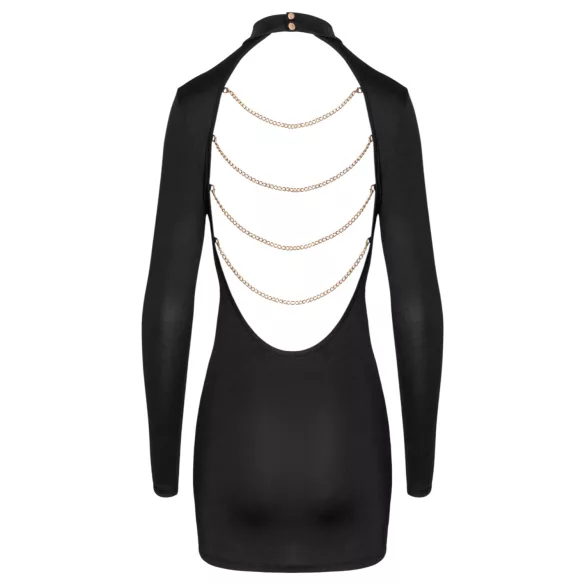 Cottelli - nyitott hátú, láncos miniruha (fekete)