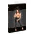 Noir - nyitott, fényes leggings (fekete)
