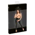 Noir - nyitott, fényes leggings (fekete)