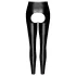 Noir - nyitott, fényes leggings (fekete)