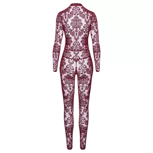 Noir Kink Royal - áttetsző cicaruha (piros)