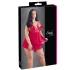 Cottelli Plus Size - csipkés, lenge babydoll (piros)