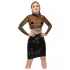 LATEX - áttetsző latex felső (áttetsző-fekete)