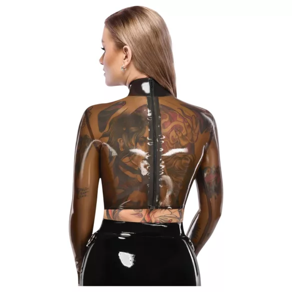 LATEX - áttetsző latex felső (áttetsző-fekete)
