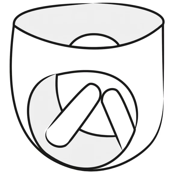 LATEX - női bugyi 2db pumpálható belső dildóval (fekete)