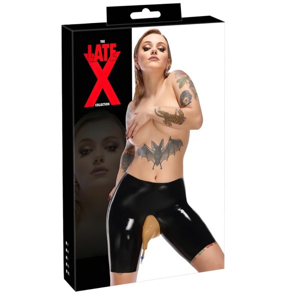 LATEX - Pisifogó latex alsó, leeresztő nyílással (fekete)