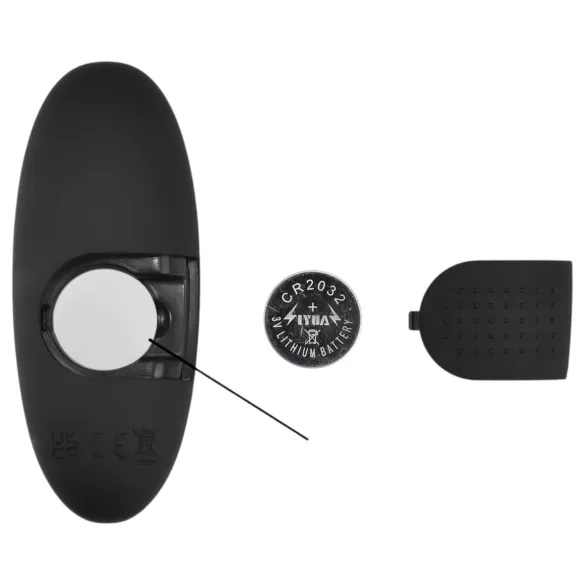 Mrow - világító, rádiós anál vibrátor (fekete)