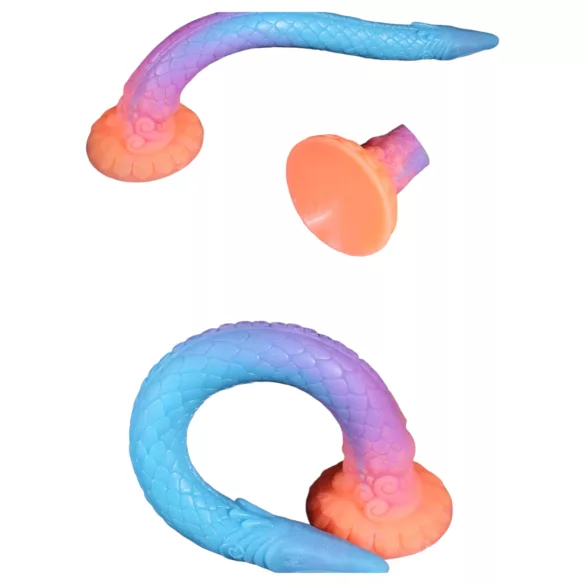 OgazR XXL Eel - foszforeszkáló anál dildó - 47 cm (pink)