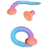 OgazR XXL Eel - foszforeszkáló anál dildó - 47 cm (pink)