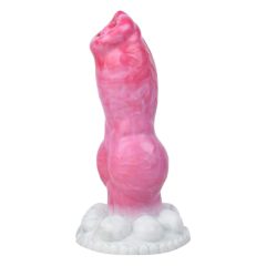Animalorny Buldog - kutya pénisz dildó - 17cm (pink)