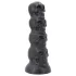 Topped Monster - koponya dildó - 22 cm (fekete)