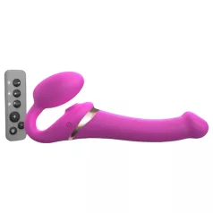   Strap-on-me M - felcsatolható, léghullámos vibrátor (pink)