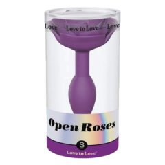 Love to Love Open Roses S - szilikon anál dildó (lila)