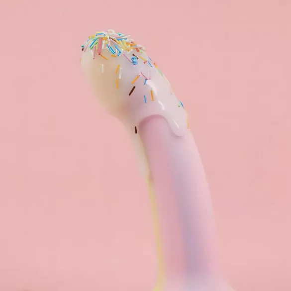 Dildolls Fantasia - tapadókorongos szilikon dildó (csíkos)