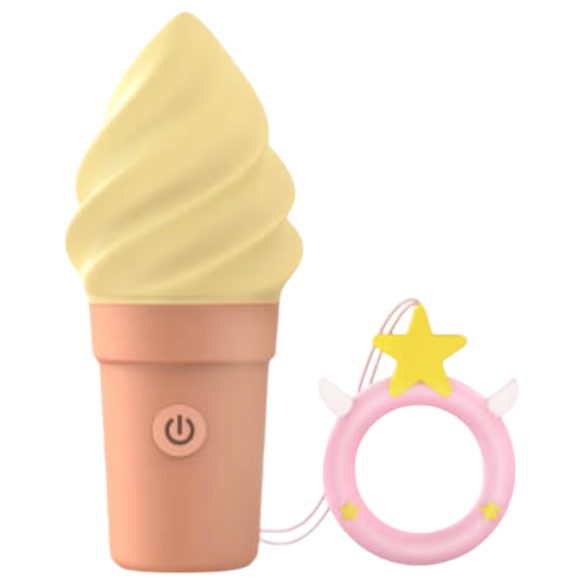 Love to Love Cand Ice - akkus csikló vibrátor (vanília)