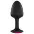 Dorcel Geisha Plug Ruby M - pink köves anál plug (fekete)